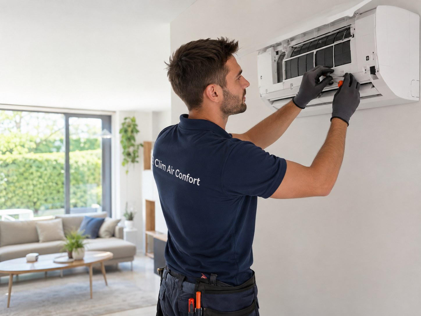 Installation professionnelle d’une climatisation murale